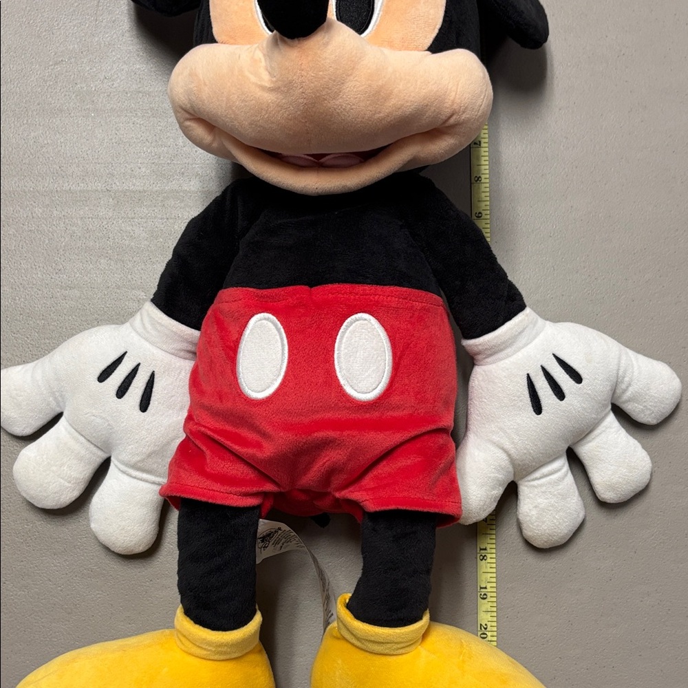 Disney Mickey Mouse Plush - Black, Red, and Yellow